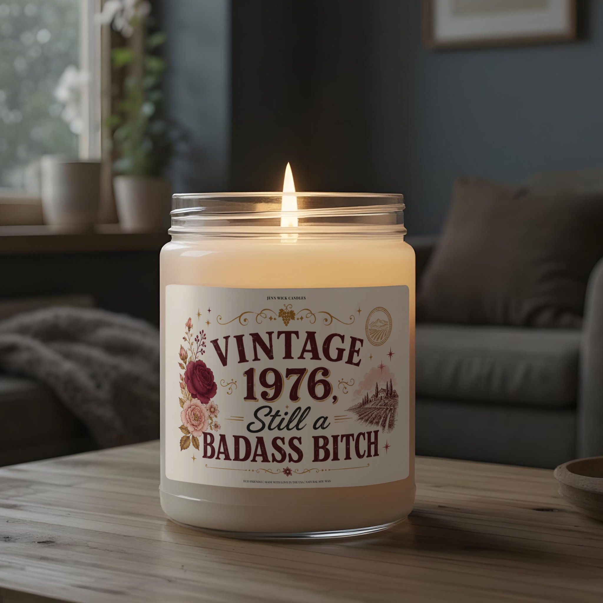 Vintage 1976 Still a Badass Bitch Candle 5 Vintage 1976 Still a Badass Bitch Candle - Image 5