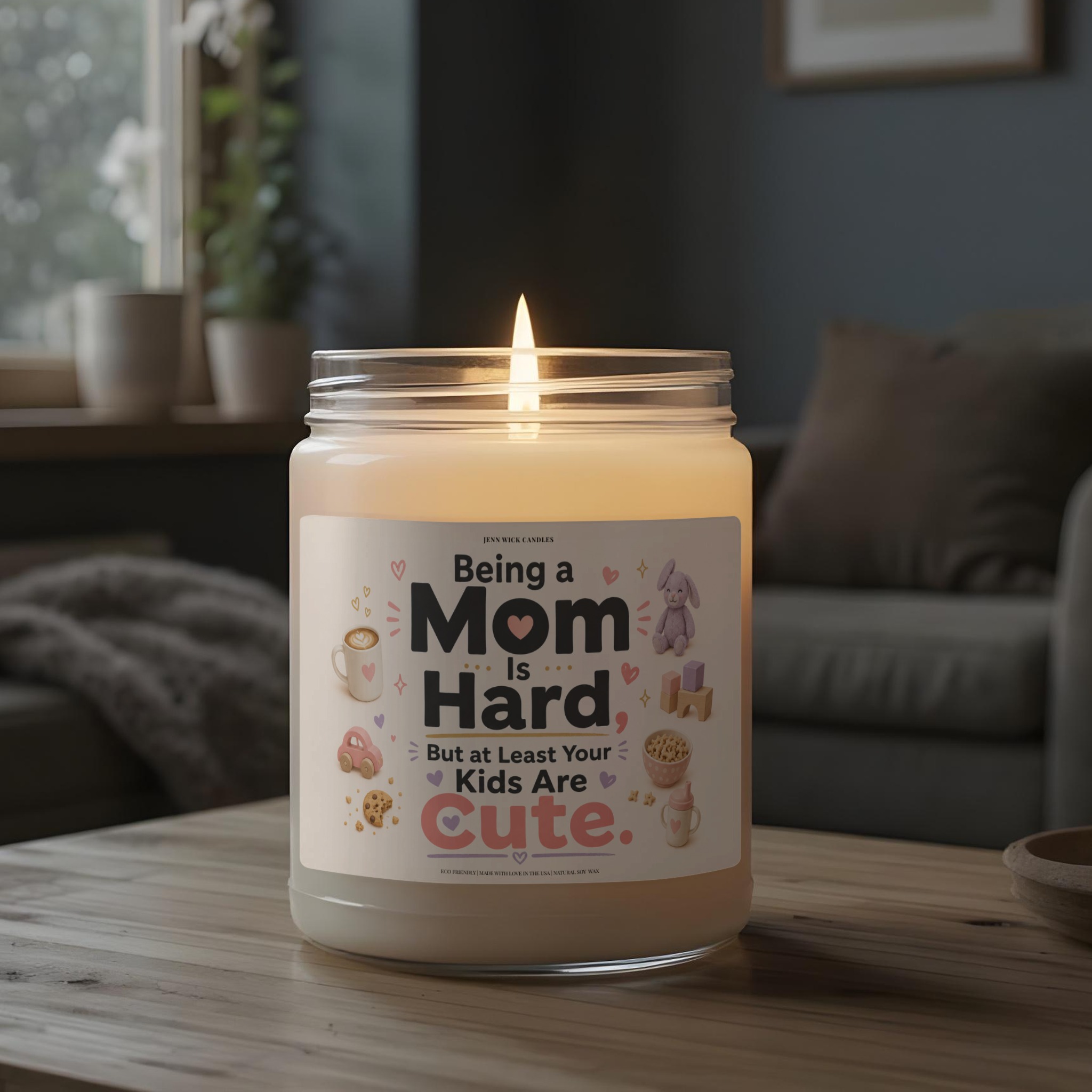 Funny Mom Candle Gift - Being a Mom Is Hard 5 Funny Mom Candle Gift - Being a Mom Is Hard - Image 5