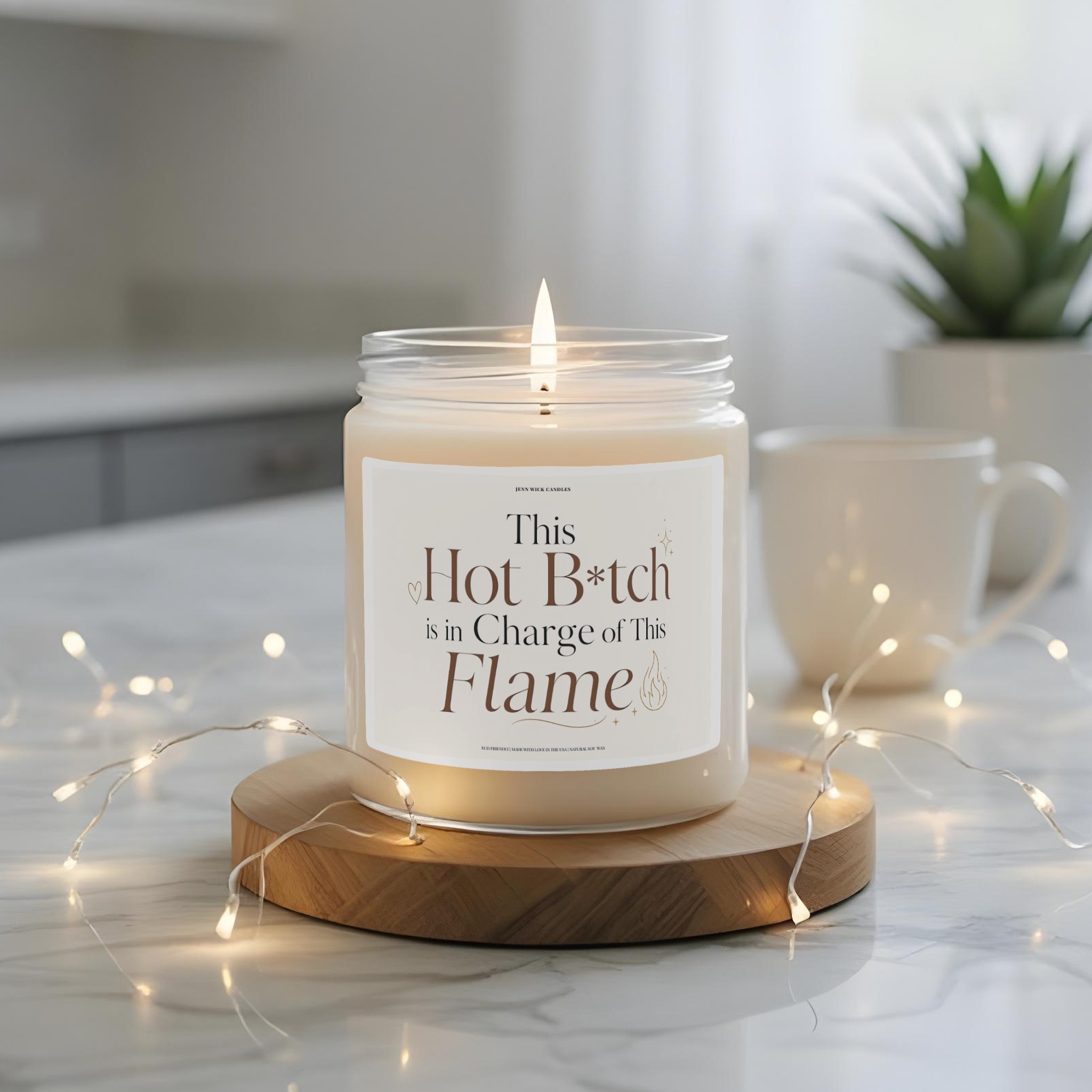 Funny Bold Candle Gift — This Hot Bitch is in Charge of This Flame 3 Funny Bold Candle Gift — This Hot Bitch is in Charge of This Flame - Image 3