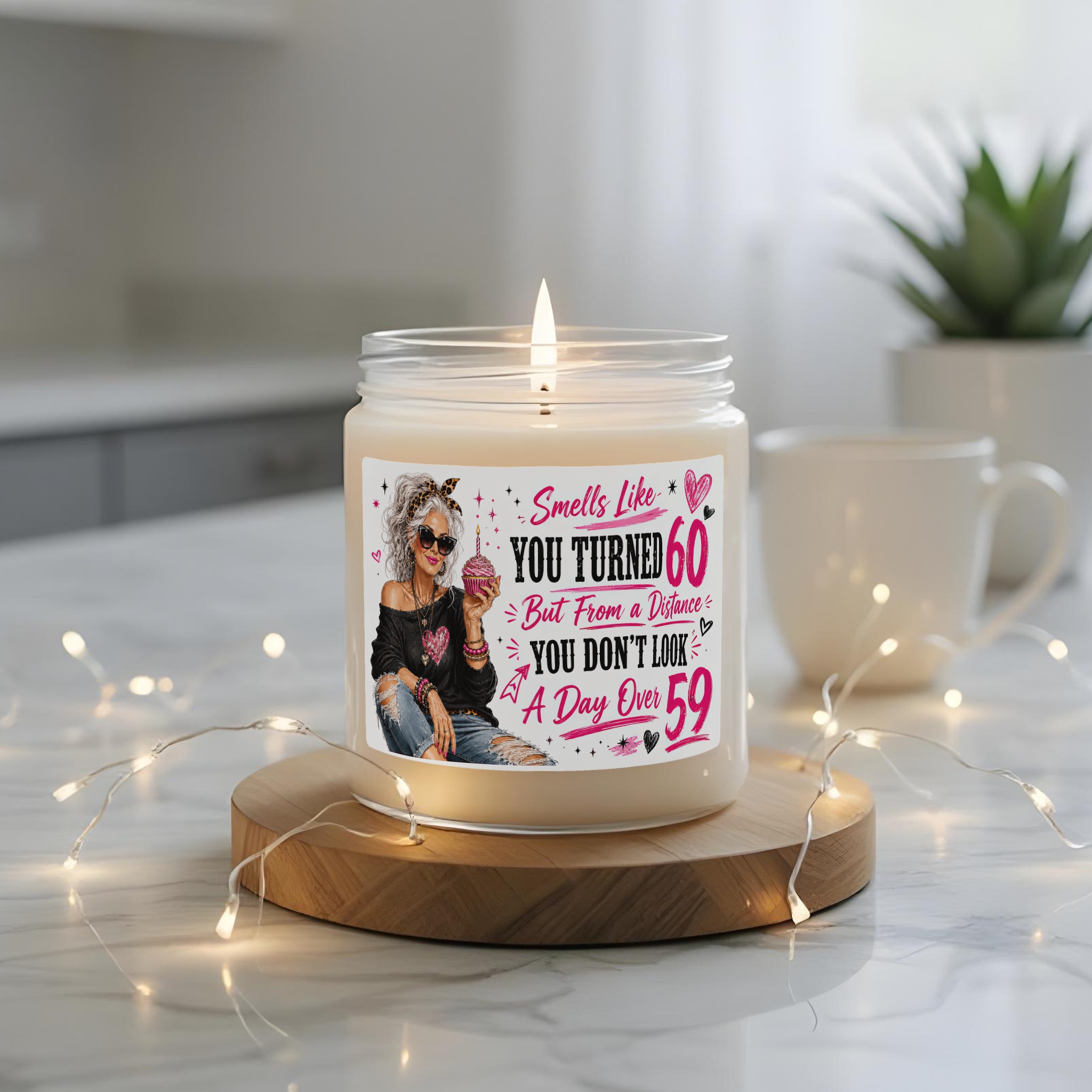 Turned 60 Dont Look It Birthday Candle 3 Turned 60 Dont Look It Birthday Candle - Image 3