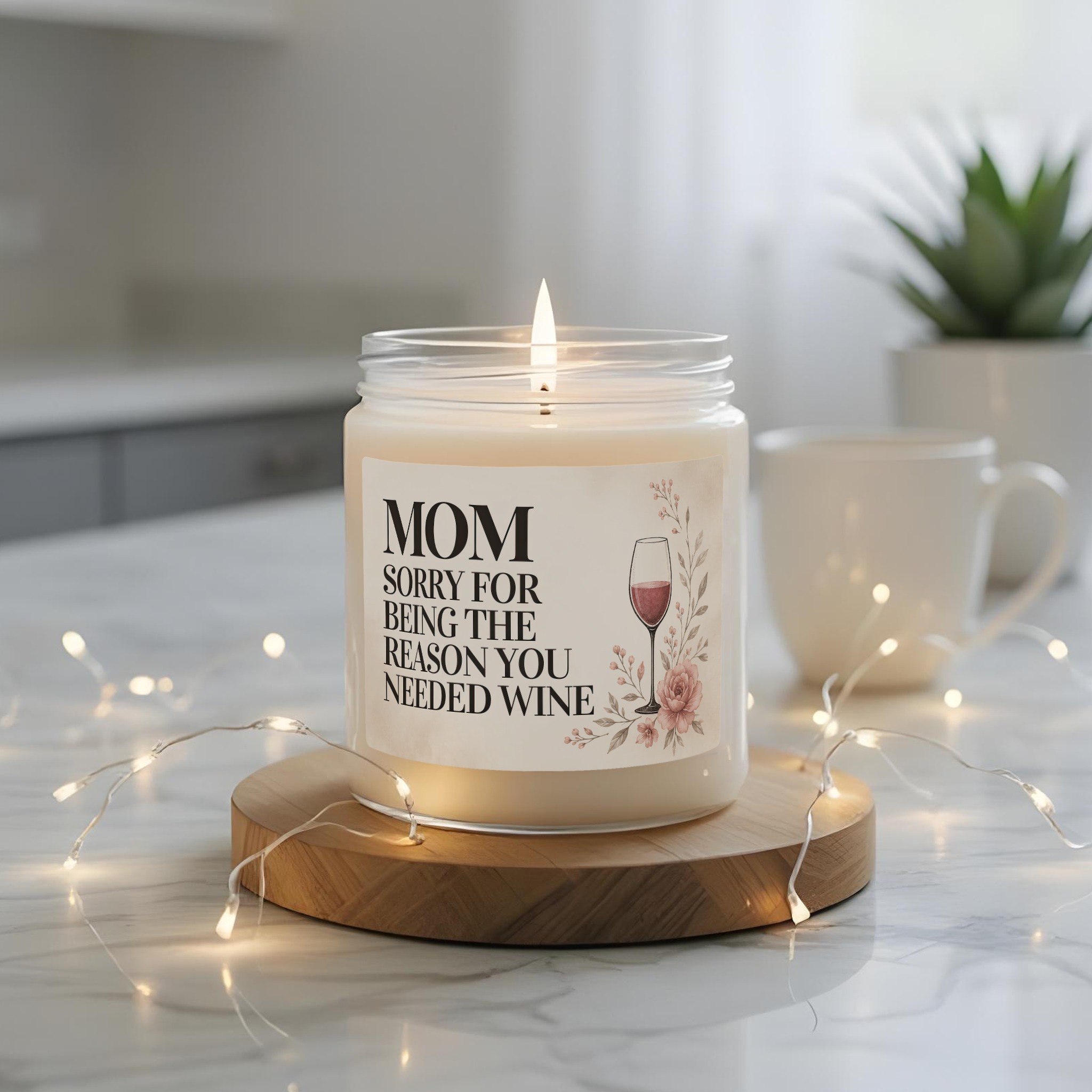 Mom Sorry You Needed Wine Candle 5 Mom Sorry You Needed Wine Candle - Image 5