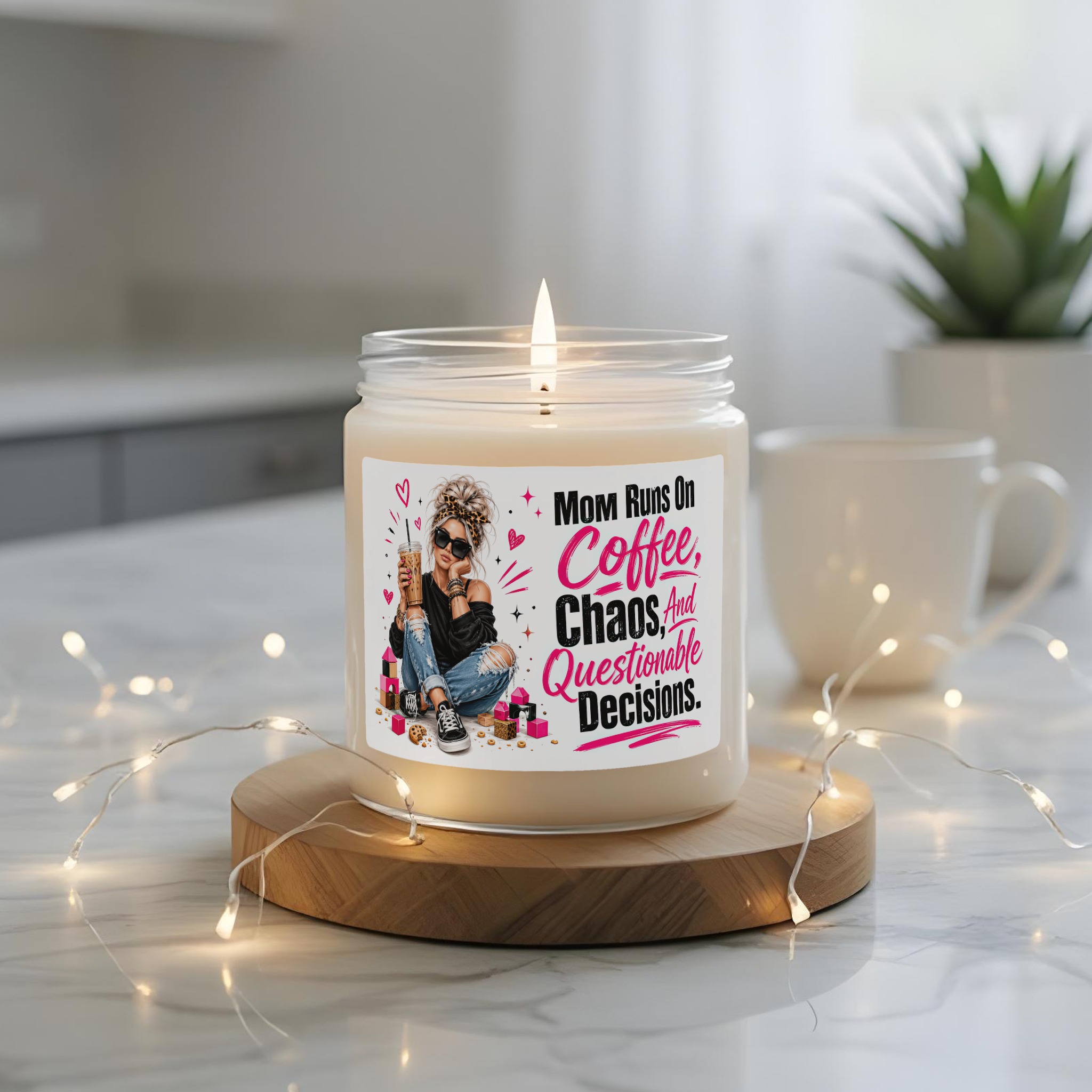 Mom Runs On Coffee Chaos Candle 5 Mom Runs On Coffee Chaos Candle - Image 5