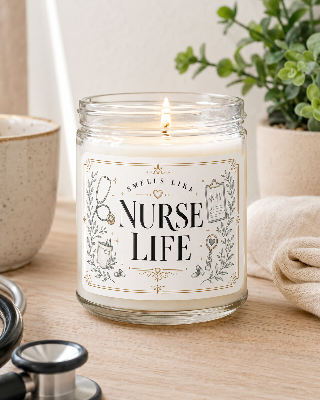 Smells Like Nurse Life 9 Oz candle 7 Smells Like Nurse Life 9 Oz candle - Image 7