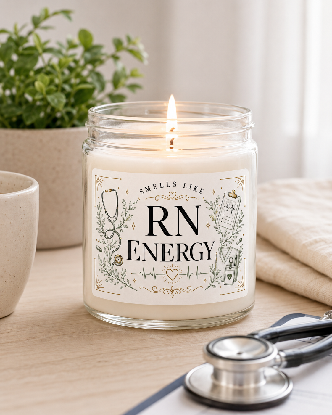 Smells Like RN Energy Nurse 9 Oz Soy Candle 7 Smells Like RN Energy Nurse 9 Oz Soy Candle - Image 7