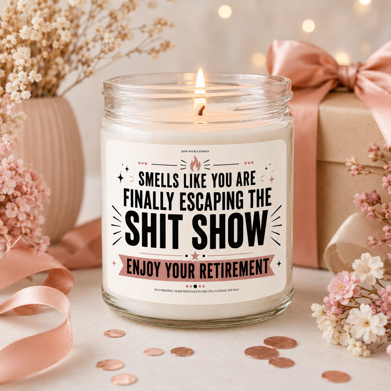 Smells Like You Are Finally Escaping the Shit Show - Funny Retirement Candle Gift 6 Smells Like You Are Finally Escaping the Shit Show - Funny Retirement Candle Gift - Image 6