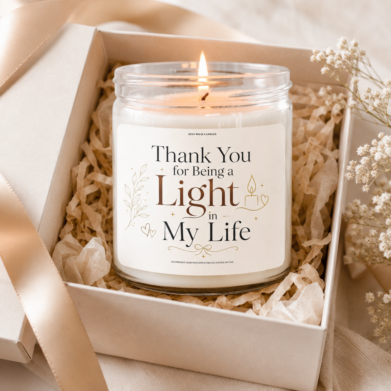 Heartfelt Thank You Candle Gift — Thank You for Being a Light in My Life 9 Heartfelt Thank You Candle Gift — Thank You for Being a Light in My Life - Image 9