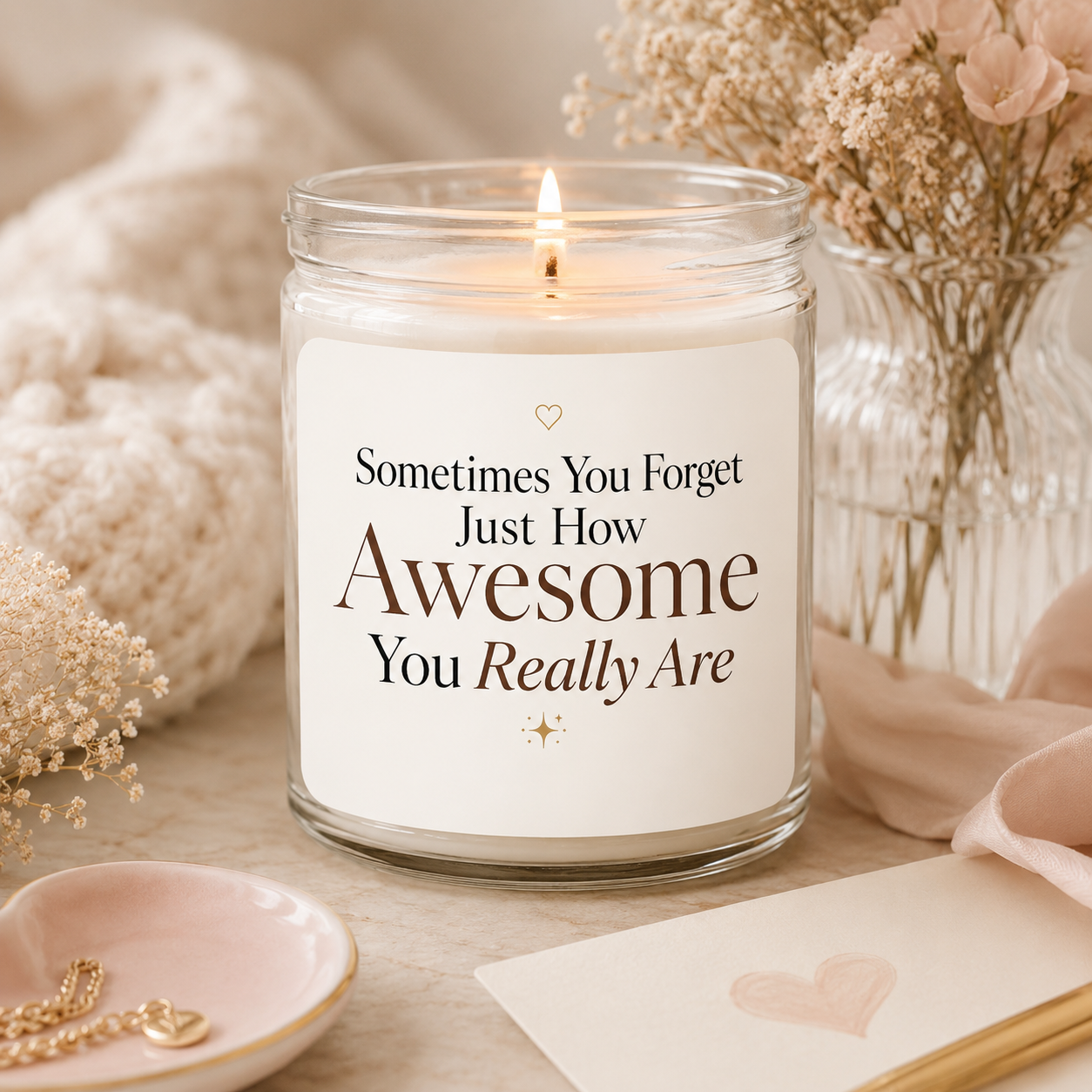Encouragement Candle Gift — Sometimes You Forget Just How Awesome You Really Are 2 Encouragement Candle Gift — Sometimes You Forget Just How Awesome You Really Are - Image 2