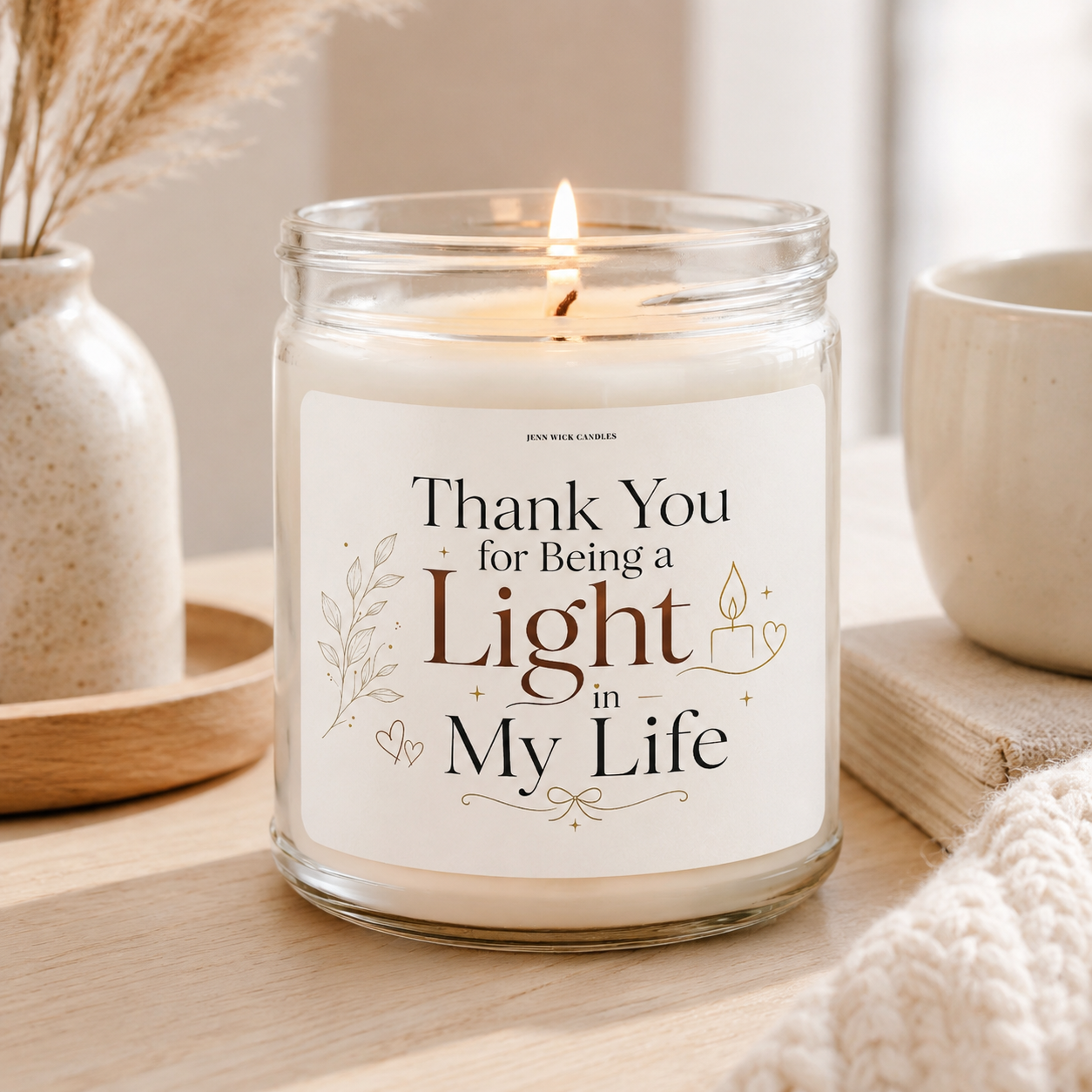 Heartfelt Thank You Candle Gift — Thank You for Being a Light in My Life 5 Heartfelt Thank You Candle Gift — Thank You for Being a Light in My Life - Image 5