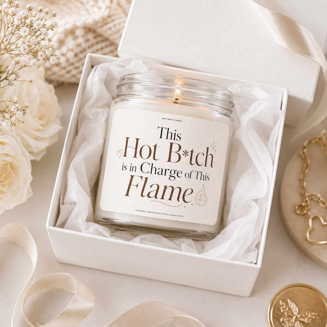 Funny Bold Candle Gift — This Hot Bitch is in Charge of This Flame 8 Funny Bold Candle Gift — This Hot Bitch is in Charge of This Flame - Image 8