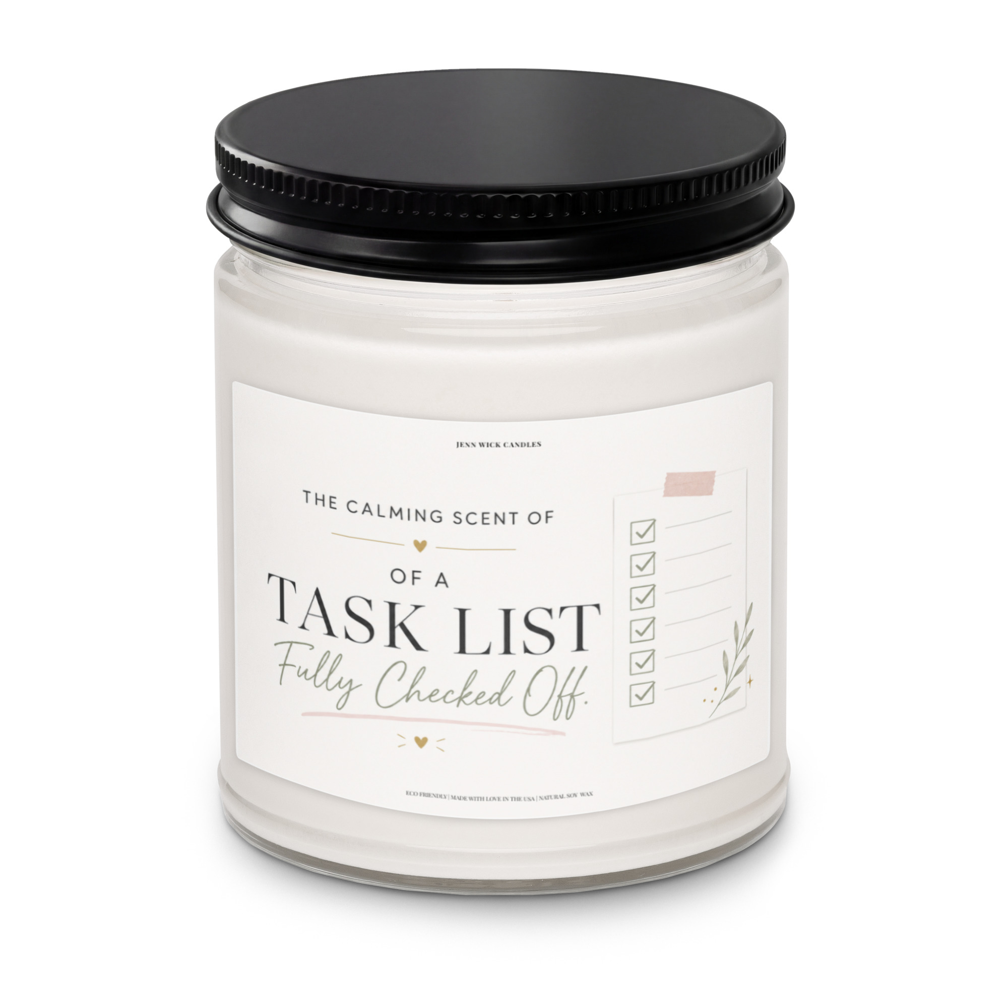 Funny Productivity Candle Gift - Task List Checked Off 7 Funny Productivity Candle Gift - Task List Checked Off - Image 7
