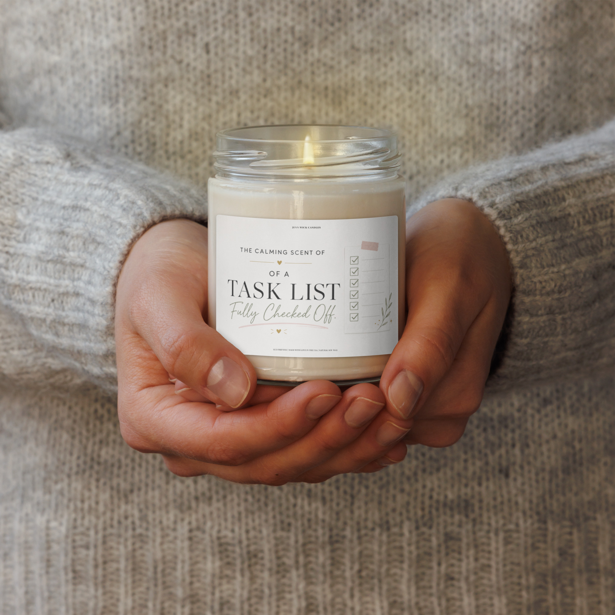 Funny Productivity Candle Gift - Task List Checked Off 6 Funny Productivity Candle Gift - Task List Checked Off - Image 6
