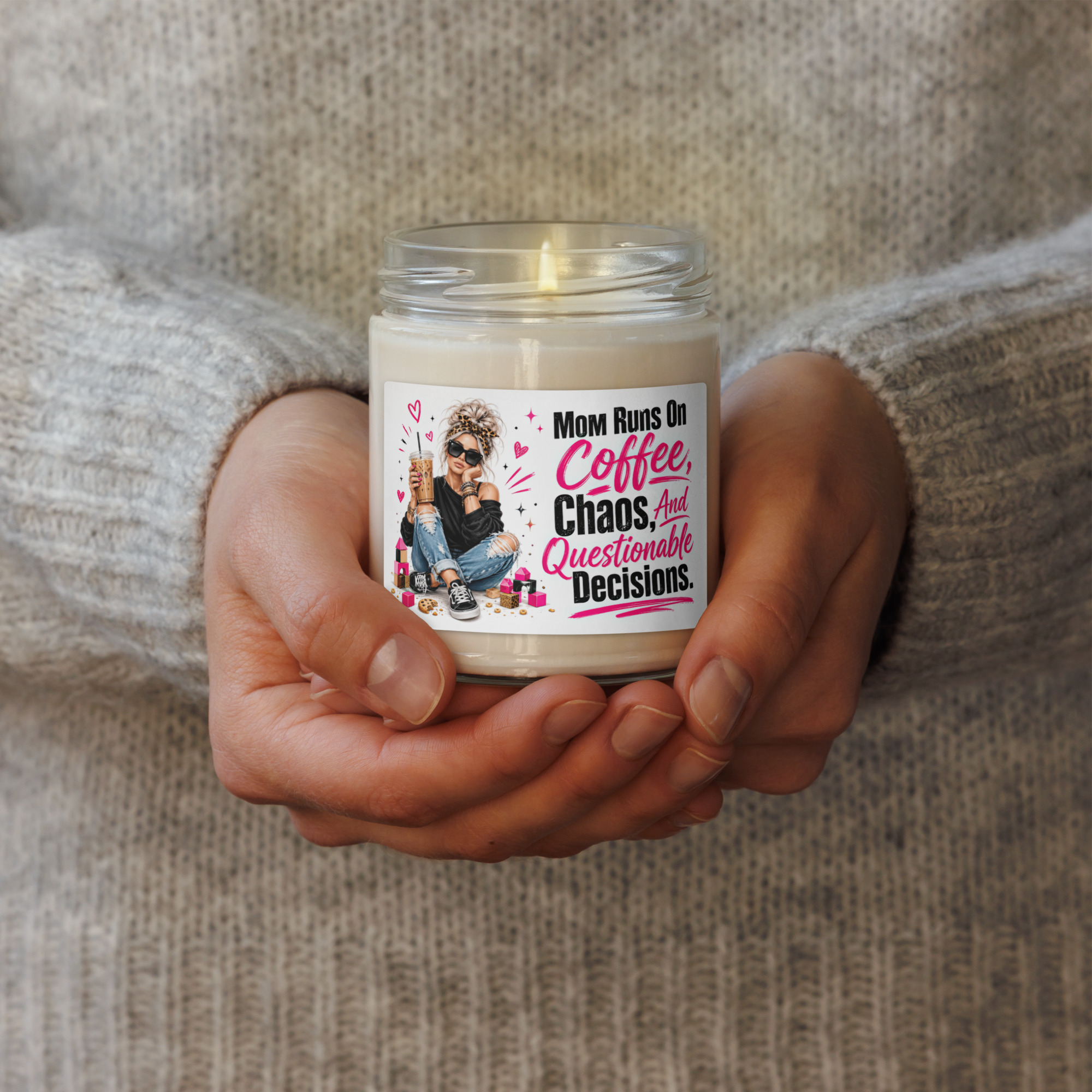 Mom Runs On Coffee Chaos Candle 6 Mom Runs On Coffee Chaos Candle - Image 6