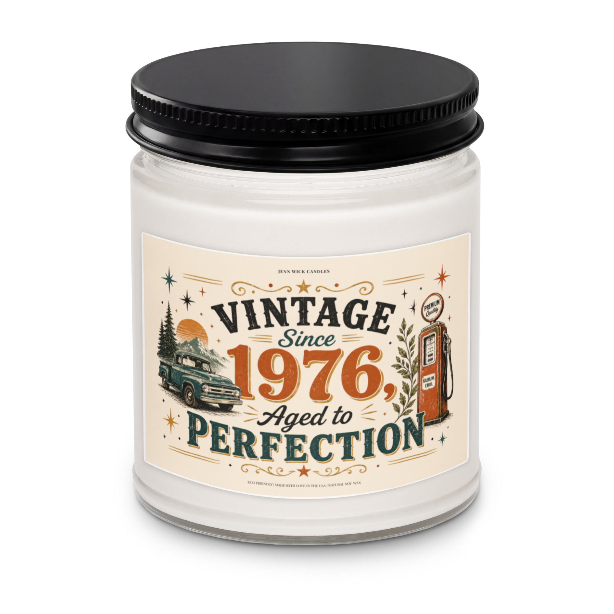 Vintage Since 1976 Aged to Perfection Candle 7 Vintage Since 1976 Aged to Perfection Candle - Image 7