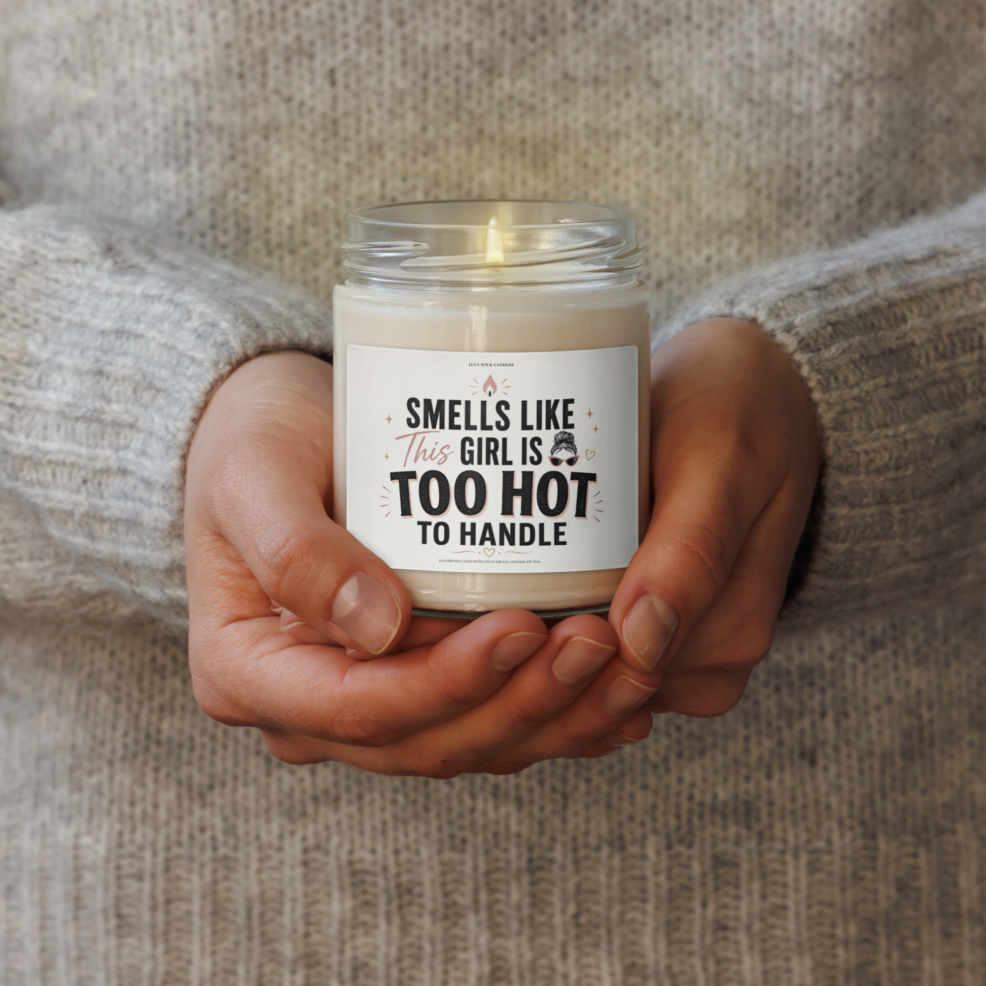 Funny Hot Girl Candle Gift for Women | 9 oz Soy Candle 5 Funny Hot Girl Candle Gift for Women | 9 oz Soy Candle - Image 5
