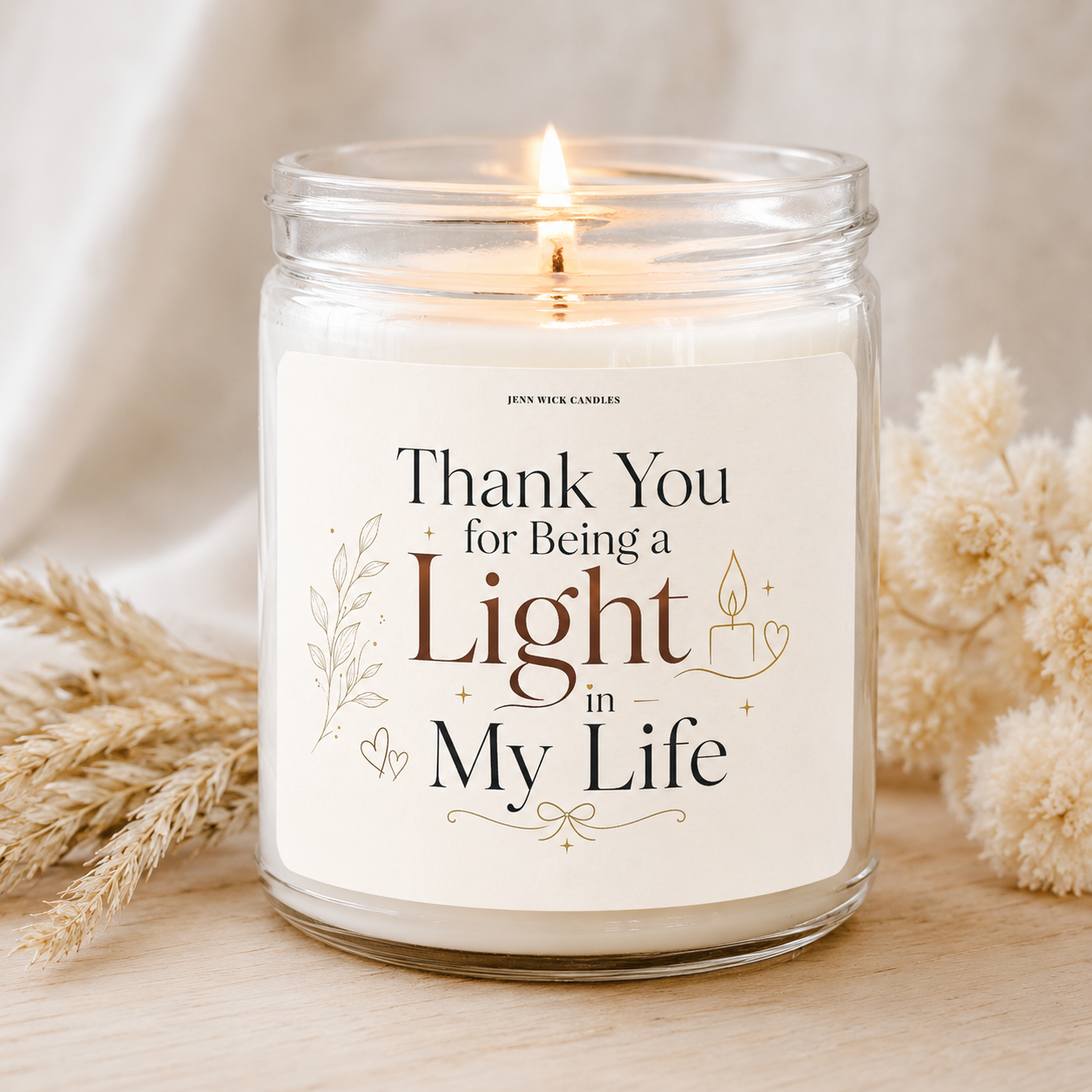 Heartfelt Thank You Candle Gift — Thank You for Being a Light in My Life 7 Heartfelt Thank You Candle Gift — Thank You for Being a Light in My Life - Image 7